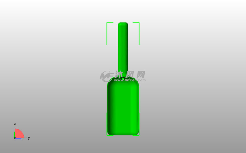 面粉坚果铲主视图