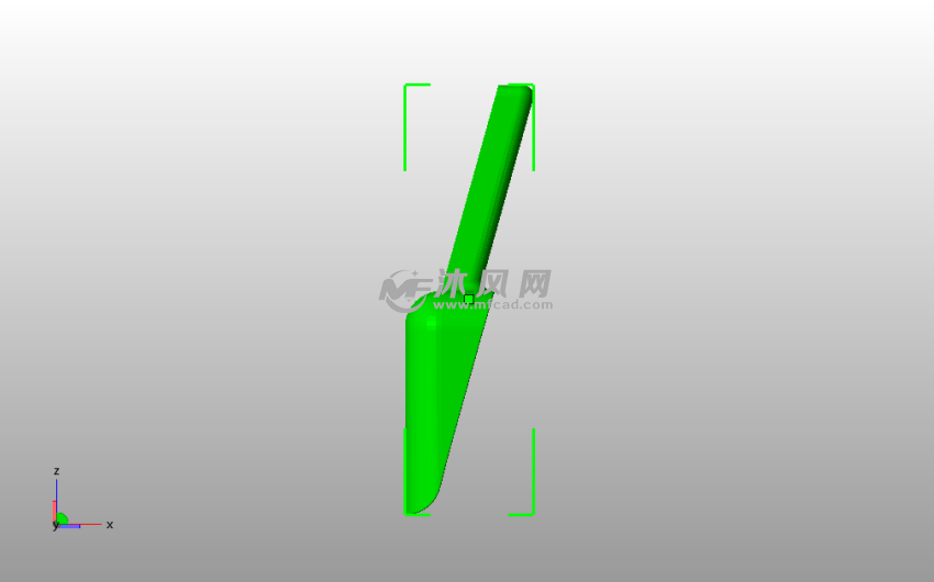 面粉坚果铲侧视图