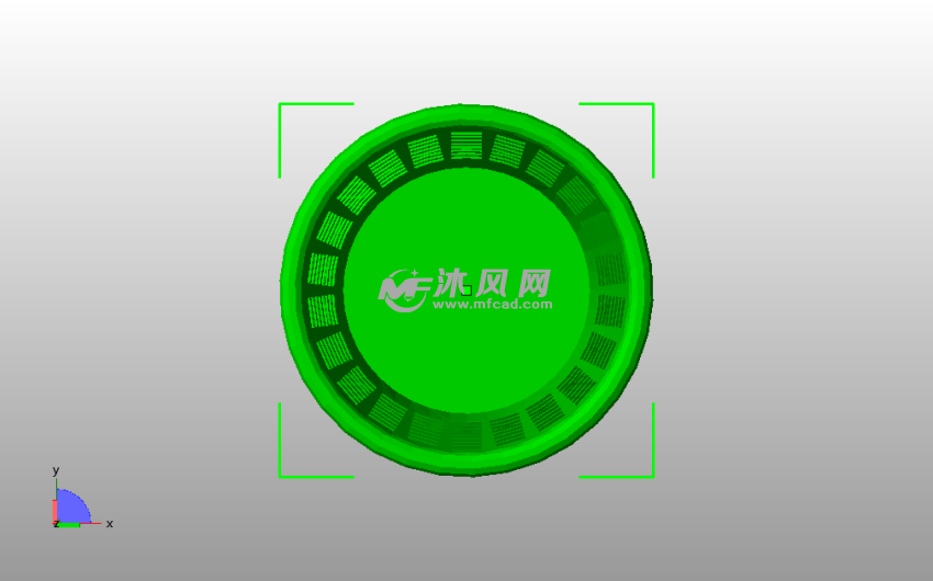 垃圾桶模型俯视图