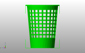 垃圾桶模型主视图