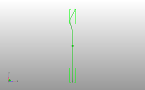 方便面叉子侧视图