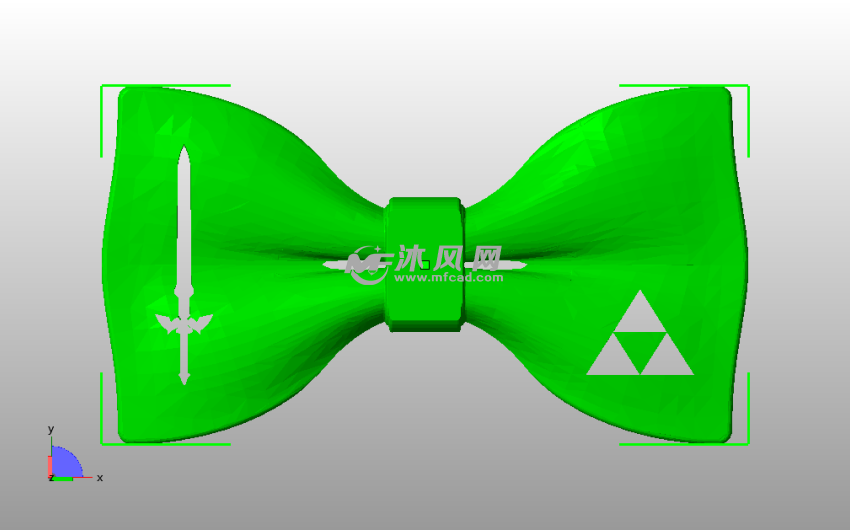 泽尔达传奇领结俯视图