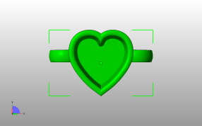 爱心形杯子俯视图