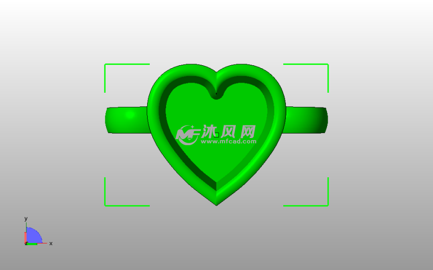 爱心形杯子俯视图