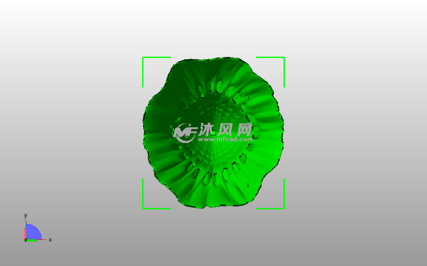 艺术品花瓶俯视图