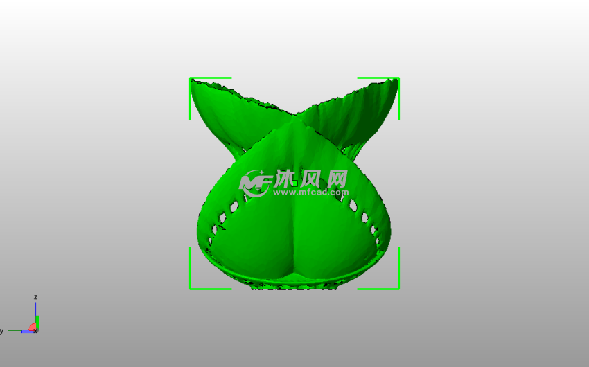 艺术品花瓶侧视图