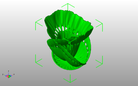 艺术品花瓶斜视图