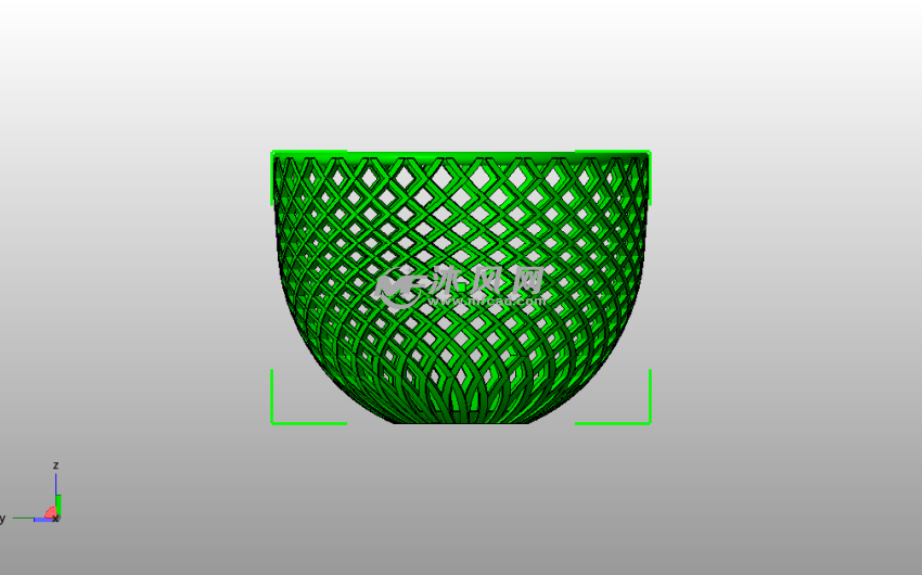网格捧碗主视图