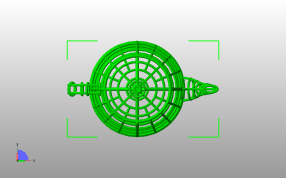  网格茶壶俯视图