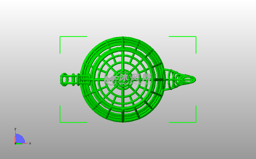  网格茶壶俯视图