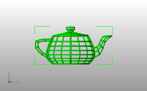  网格茶壶主视图