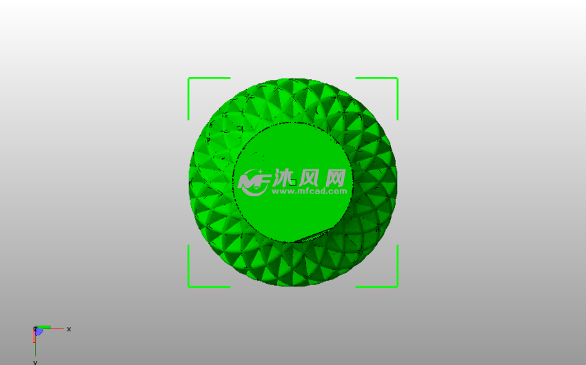 双扭曲花瓶俯视图