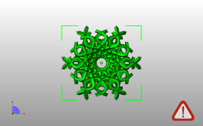 镂空装饰花瓶俯视图