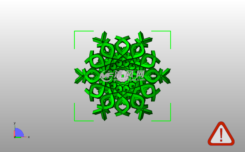 镂空装饰花瓶俯视图