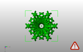 镂空装饰花瓶底视图