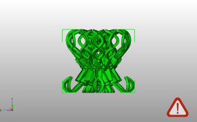 镂空装饰花瓶主视图