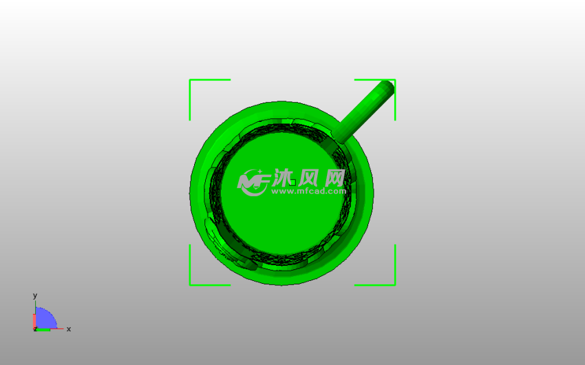  镂空花篮模型俯视图