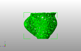 怪异镂空花瓶主视图