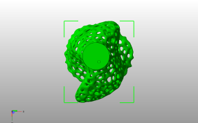 怪异镂空花瓶底视图