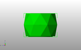  巴基碗模型侧视图