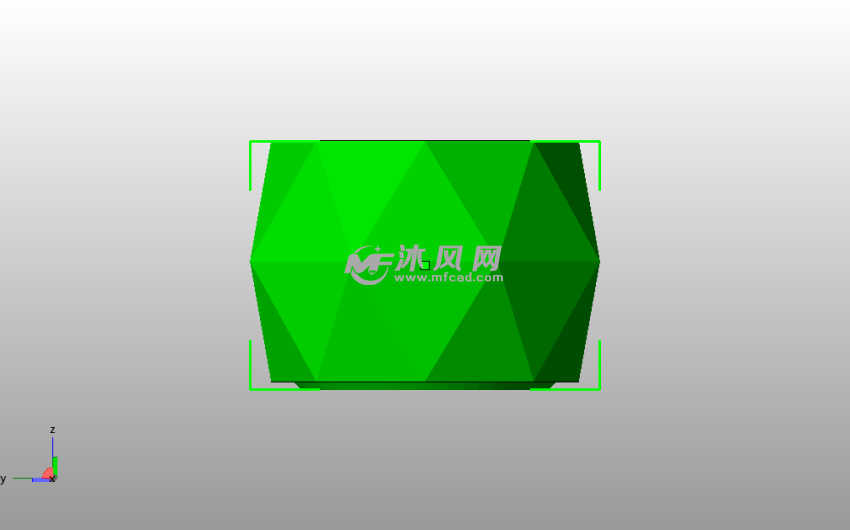  巴基碗模型侧视图