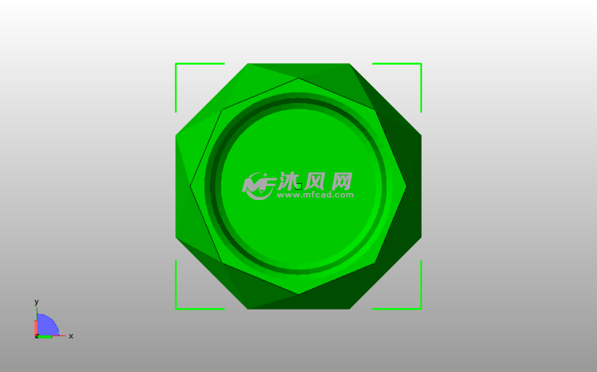  巴基碗模型俯视图