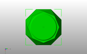  巴基碗模型底视图