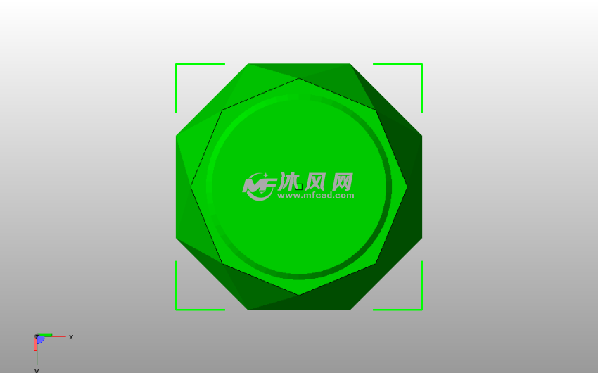  巴基碗模型底视图