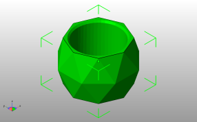  巴基碗模型斜视图