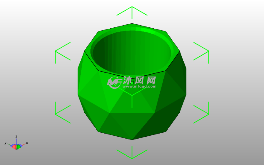  巴基碗模型斜视图