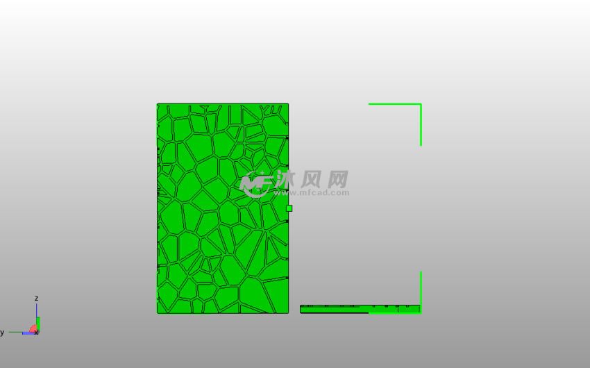 波洛斯甲板箱子侧视图