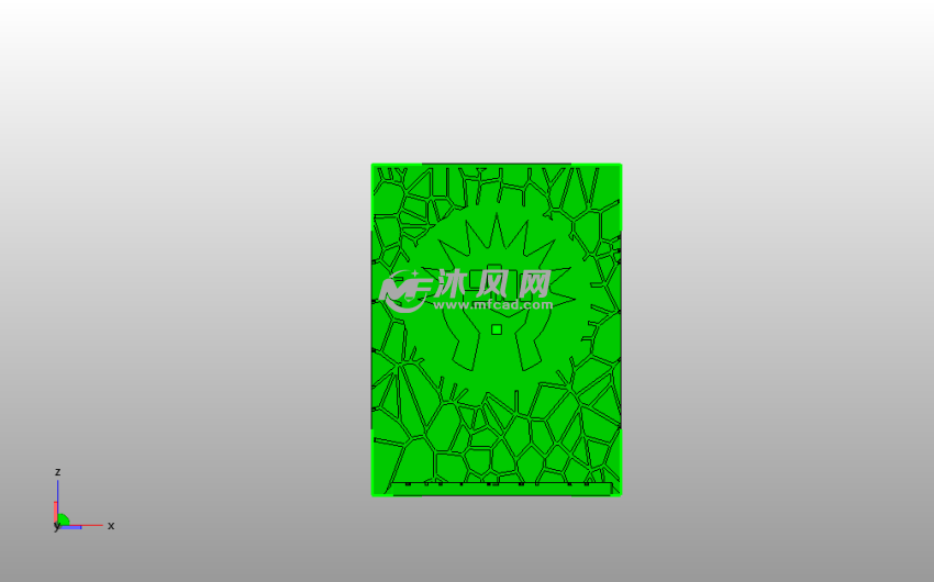 波洛斯甲板箱子主视图