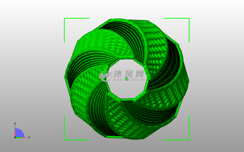 参变量灯罩俯视图