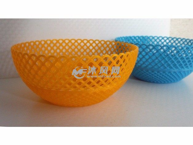 几何图案镂空碗-空碗侧视图