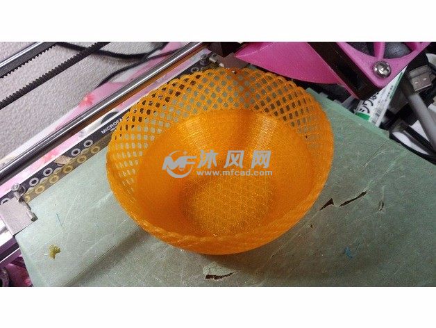 几何图案镂空碗-空碗俯视图