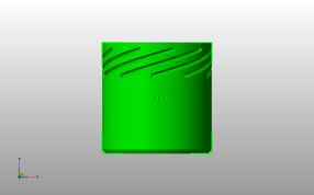 扭动容器模型盖子主视图