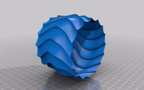 时尚小花瓶斜视图