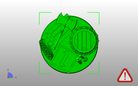 水桶桌面摆件俯视图