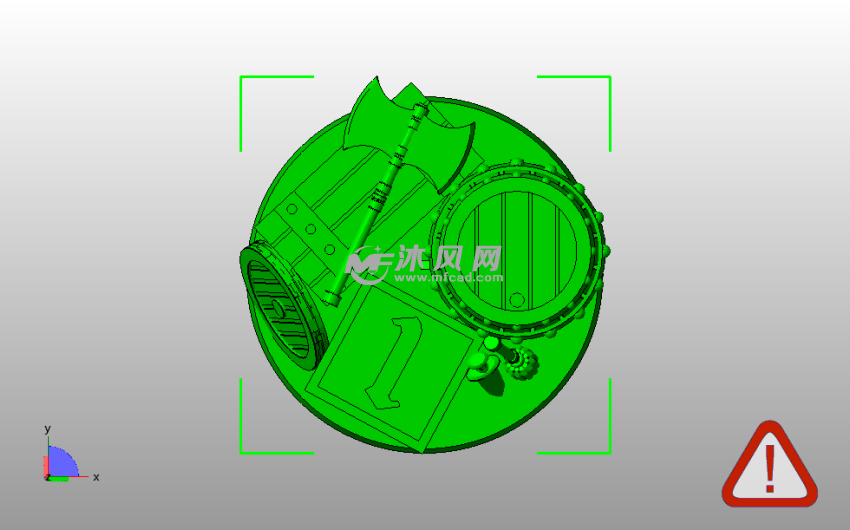 水桶桌面摆件俯视图