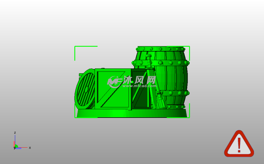 水桶桌面摆件侧视图