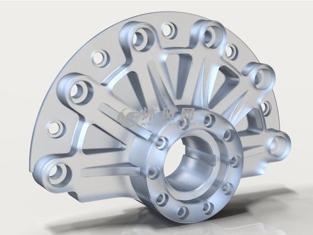 铣削零部件效果图