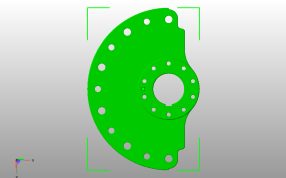 铣削零部件底视图