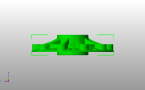 铣削零部件侧视图