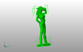 性感女牛仔侧视图