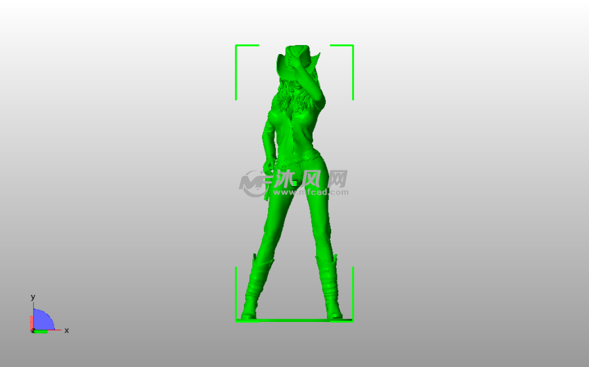 性感女牛仔主视图