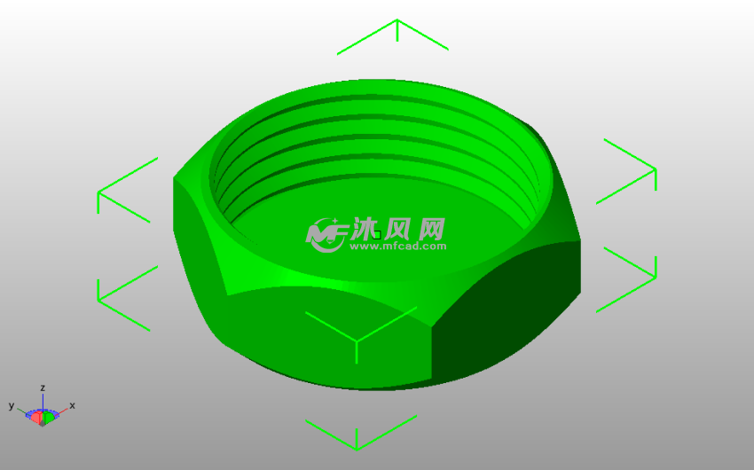 宿营刀叉盒盖斜视图