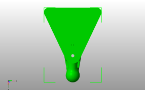 中空衣服挂钩底视图