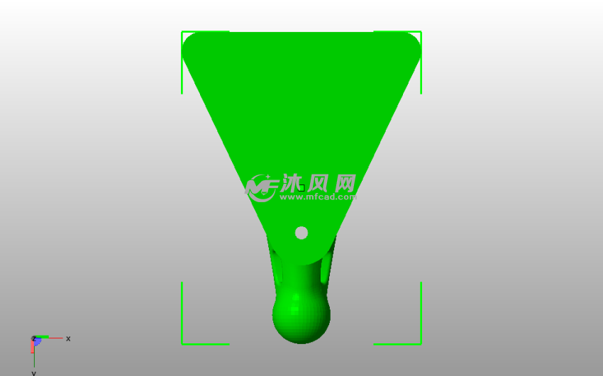中空衣服挂钩底视图