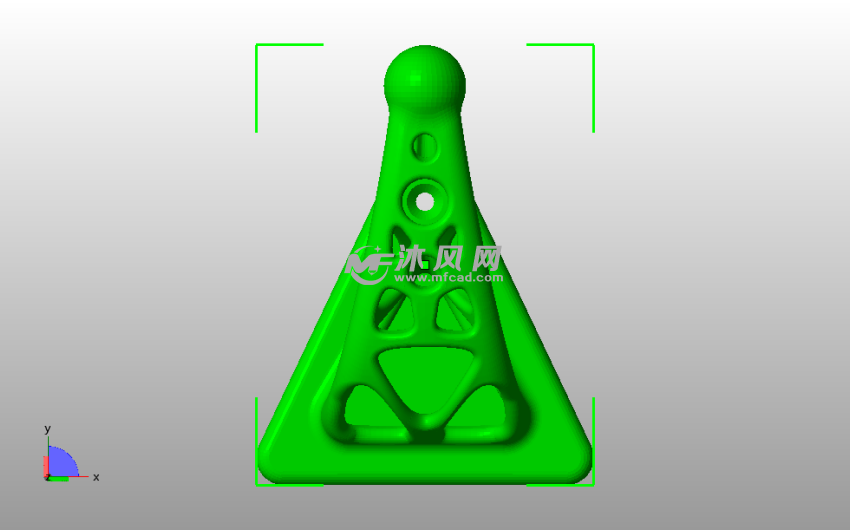 中空衣服挂钩主视图