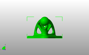 中空衣服挂钩俯视图